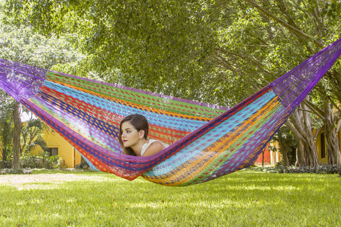 Mayan Legacy Queen Size Outdoor Cotton Hammock - Hand Woven, Free Shipping - SuperSaverAU - view 1