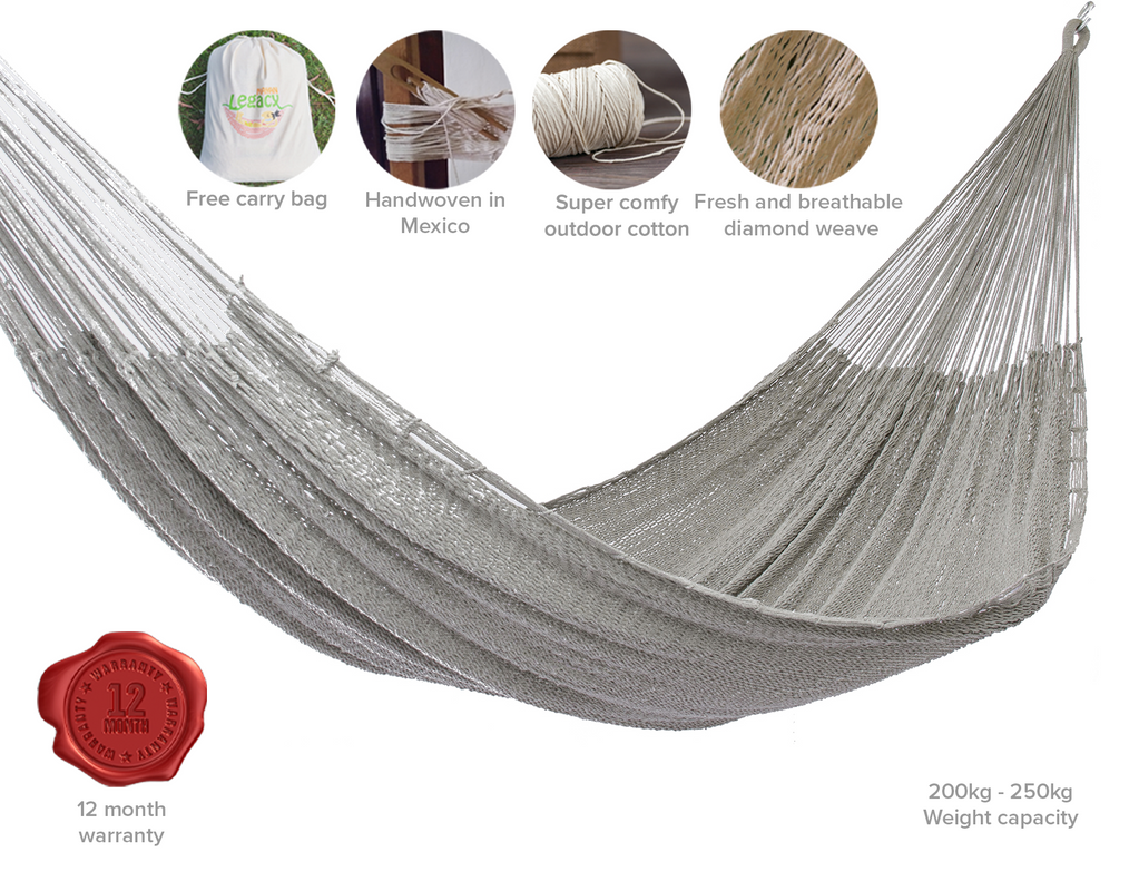 Mayan Legacy Queen Size Outdoor Cotton Hammock - Jardin Colour, Free Shipping - SuperSaverAU - view 4