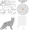 Sleepy Tails German Shepherd Plush Pet - 25cmL x 7cmH x 20cmW, Soft & Non-Toxic - SuperSaverAU - view 3