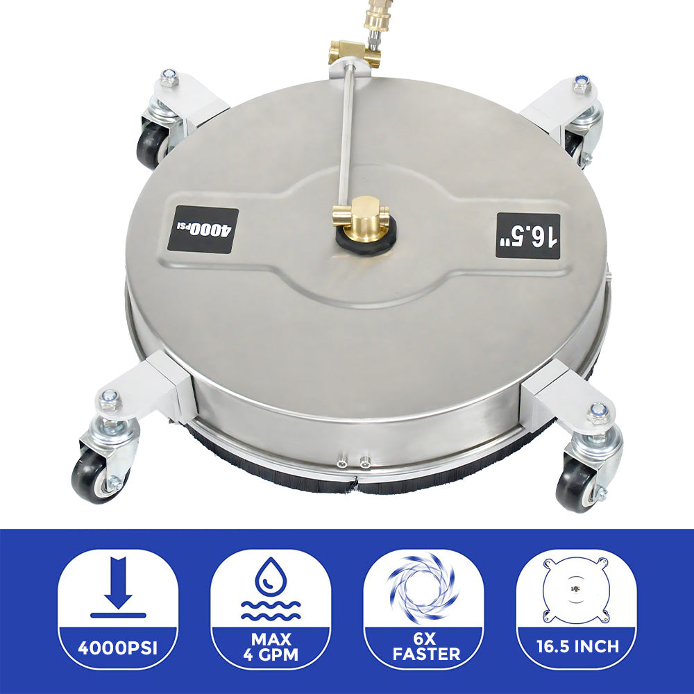 Premium 16.5 Inch 2 in 1 Surface Cleaner and Undercarriage Washer 4000PSI