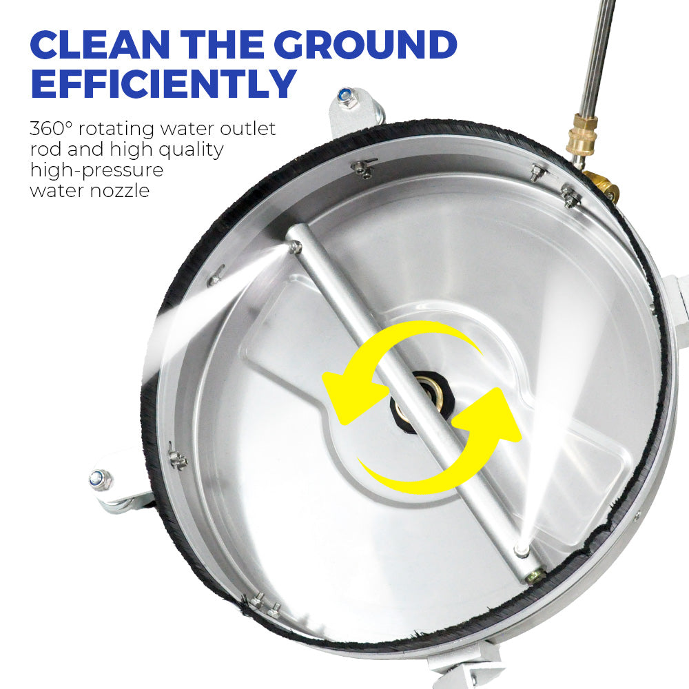 Premium 16.5 Inch 2 in 1 Surface Cleaner and Undercarriage Washer 4000PSI