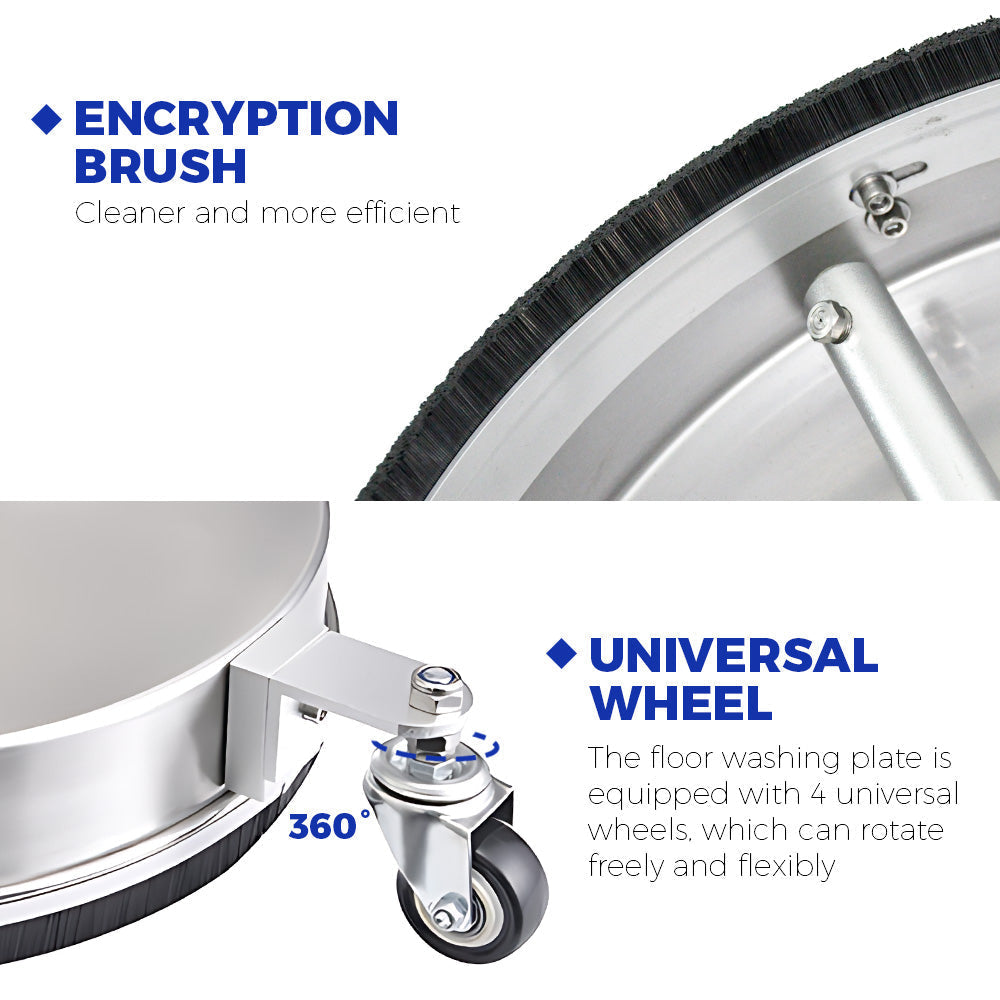 Premium 16.5 Inch 2 in 1 Surface Cleaner and Undercarriage Washer 4000PSI