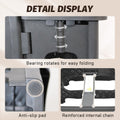 Black Folding 2 Step Stool Non-Slip Collapsible PP Ladder for Home Bathroom Kitchen