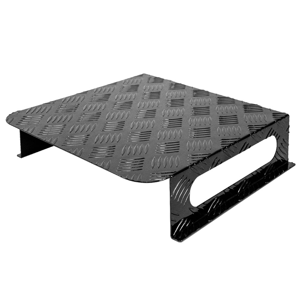 Premium Black Aluminium Alloy Diesel Tank Cover with Sight Gauge Cut Outs