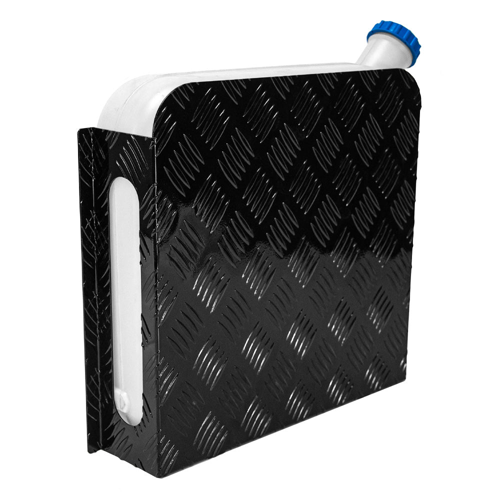 Premium Black Aluminium Alloy Diesel Tank Cover with Sight Gauge Cut Outs