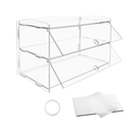 Alston 2-Tier Acrylic Bakery Display Case – Transparent 225 x 485 x 330mm