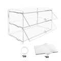 Alston 2-Tier Acrylic Bakery Display Case – Transparent 225 x 485 x 330mm