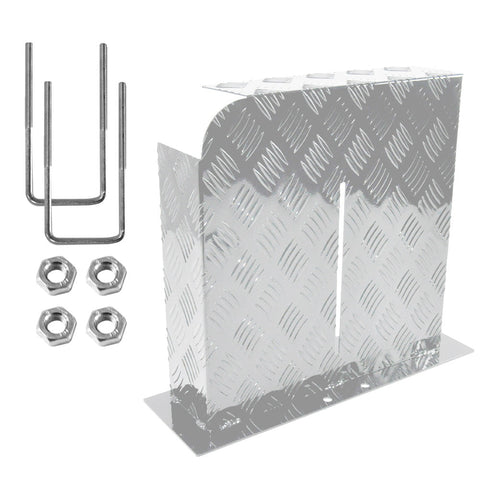 Alpen Outdoor 2mm Aluminium Diesel Heater Fuel Tank Cover - Left Side Silver