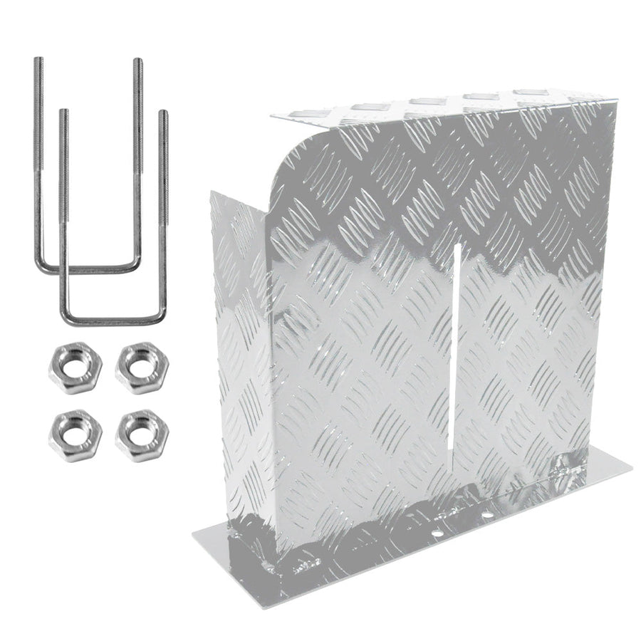 Alpen Outdoor 2mm Aluminium Diesel Heater Fuel Tank Cover - Left Side Silver