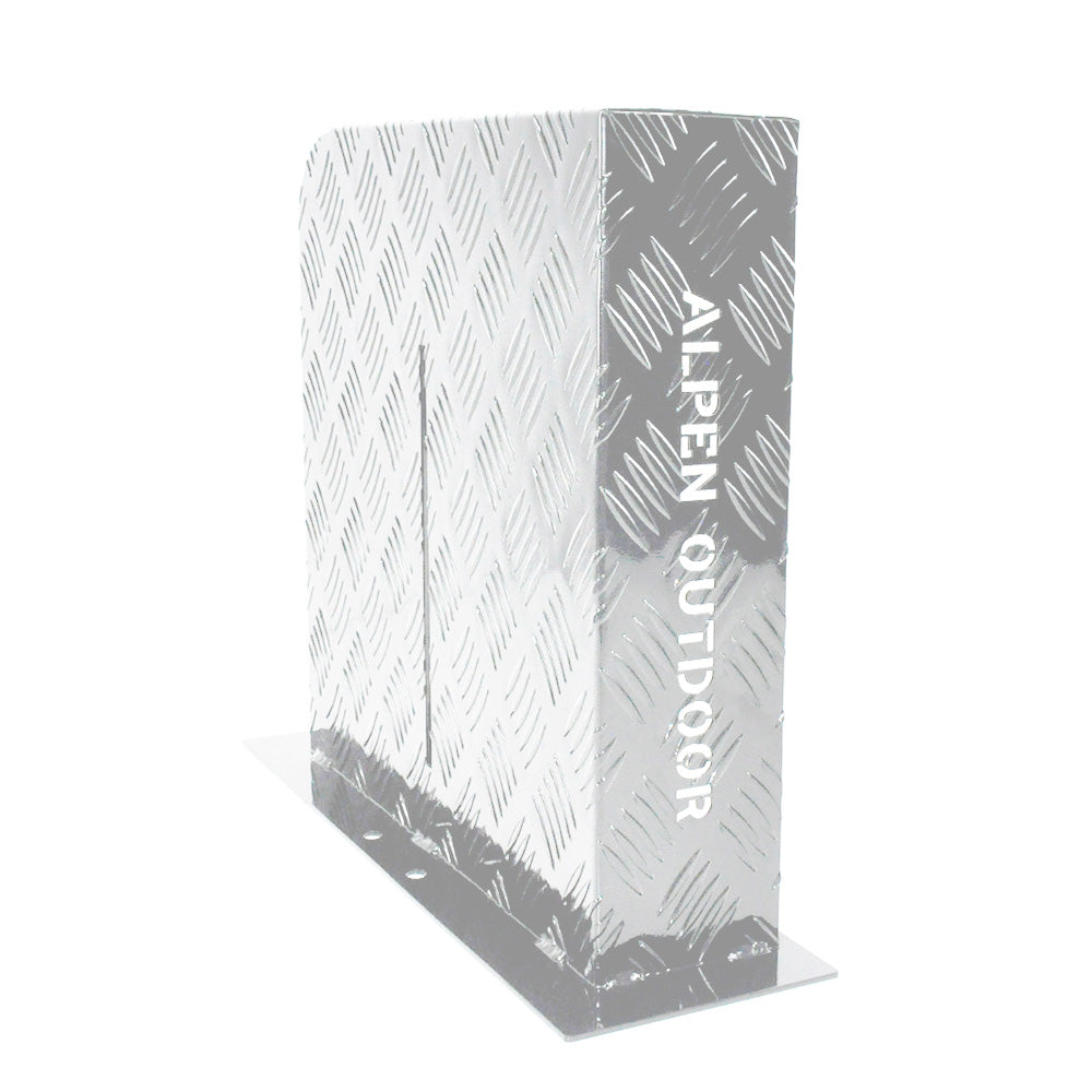 Alpen Outdoor 2mm Aluminium Diesel Heater Fuel Tank Cover - Left Side Silver