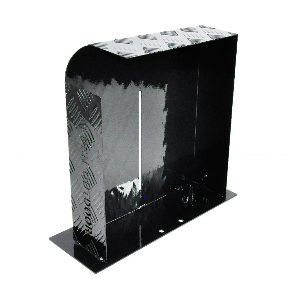 Alpen Outdoor 2mm Aluminium Diesel Heater Fuel Tank Cover - Right Side Black