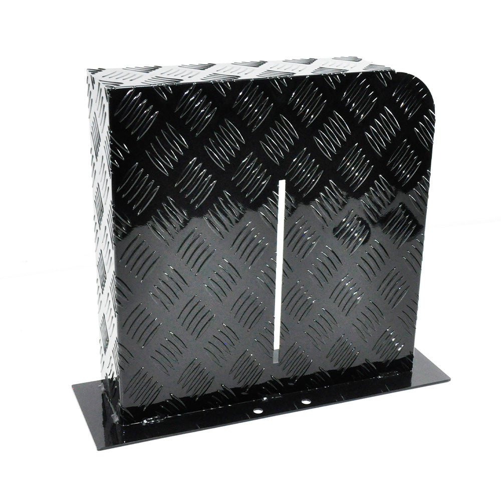 Alpen Outdoor 2mm Aluminium Diesel Heater Fuel Tank Cover - Right Side Black