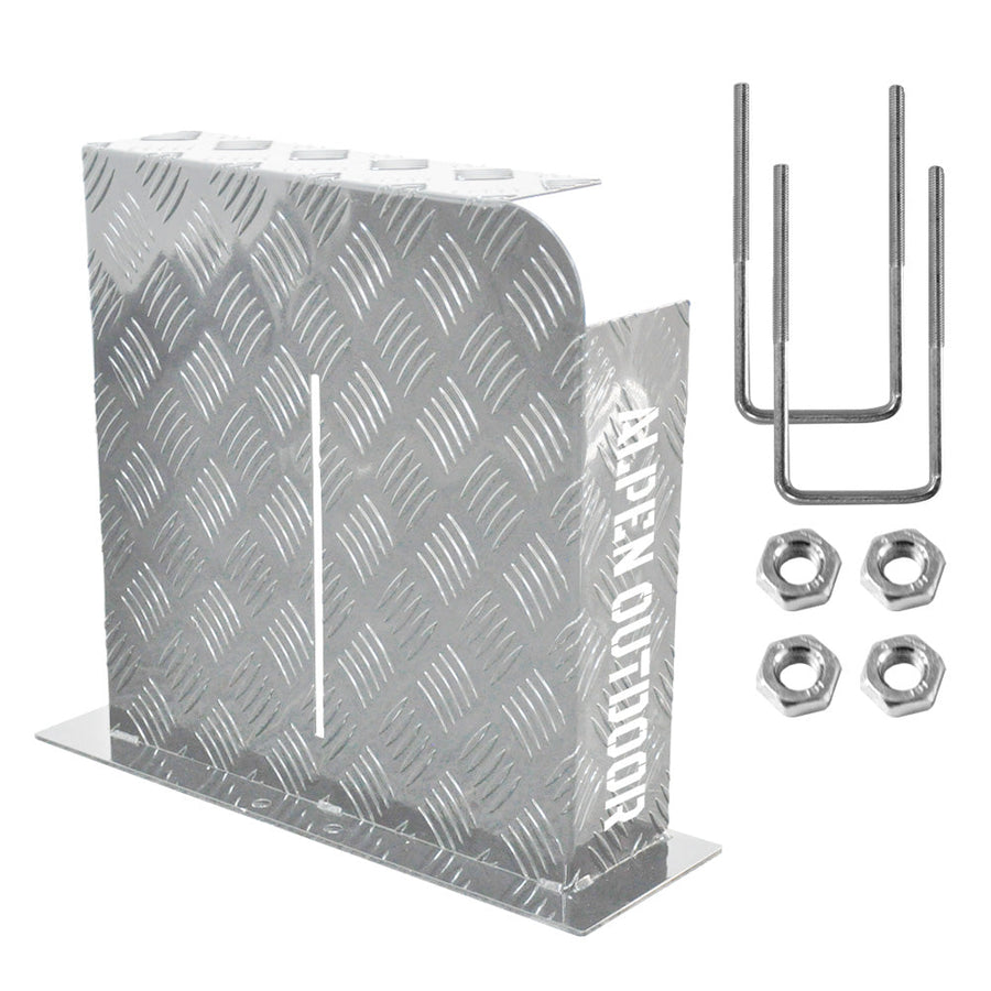 Alpen Outdoor 2mm Aluminium Diesel Heater Fuel Tank Cover - Right Side Silver