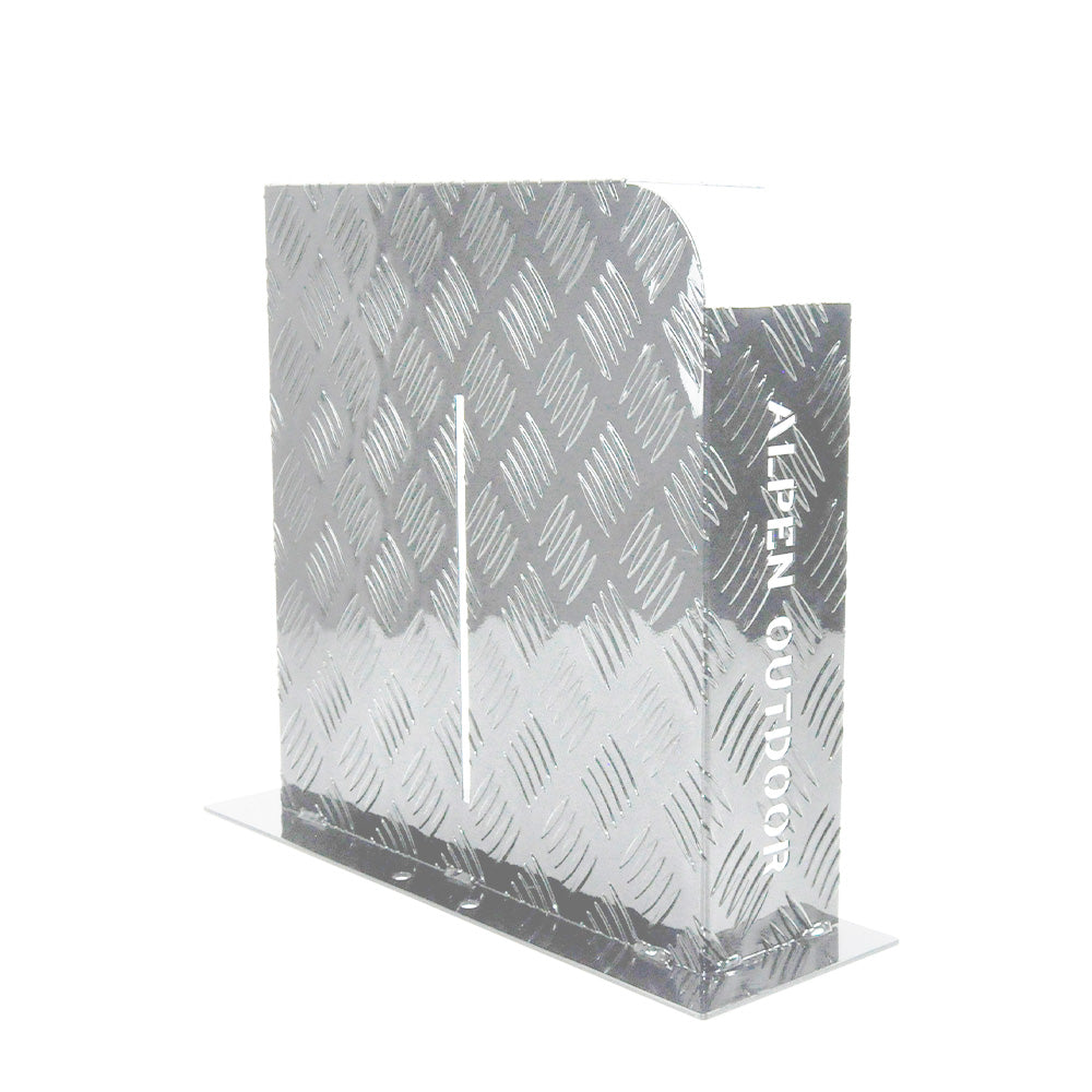 Alpen Outdoor 2mm Aluminium Diesel Heater Fuel Tank Cover - Right Side Silver