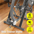 Premium Black Magnetic Indoor Bike Trainer Stand with 6-Level Resistance