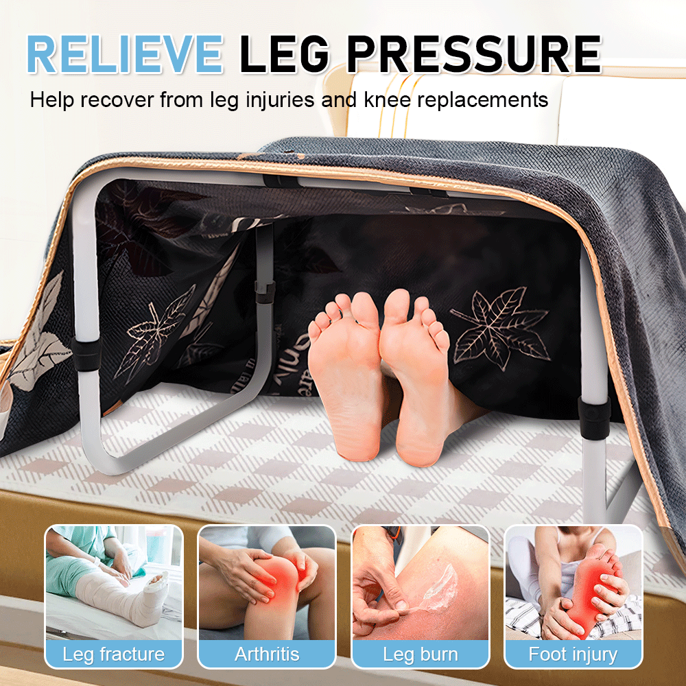 Adjustable Blanket Lifter Bar Steel Bed Cradle for Feet Leg Knee Recovery Support