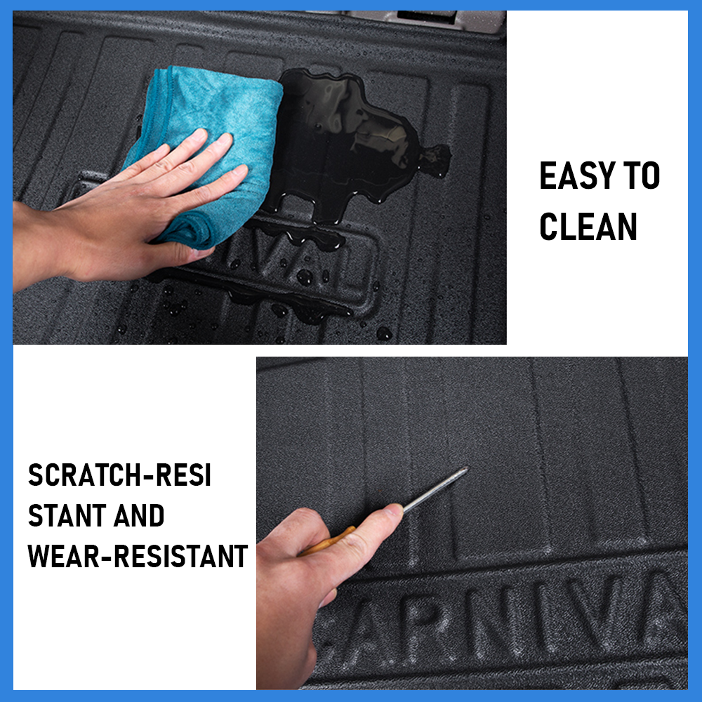 Premium Kia Carnival 2021-2023 TPE Cargo Mat Boot Liner