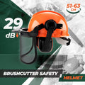 Premium Chainsaw Safety Helmet with Mesh Visor & 29dB Ear Muffs