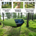 Premium Waterproof Hammock Tent – Green 270 x 140cm with Mosquito Net