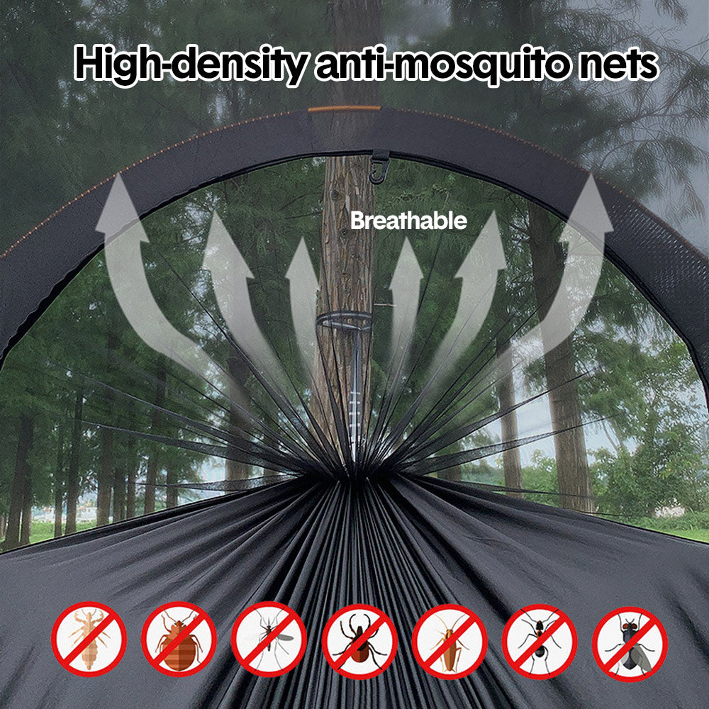 Premium Waterproof Hammock Tent – Green 270 x 140cm with Mosquito Net