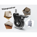 5 Pcs Office Chair Caster Wheels 360 Rotatable Replacement Wheels with Locks