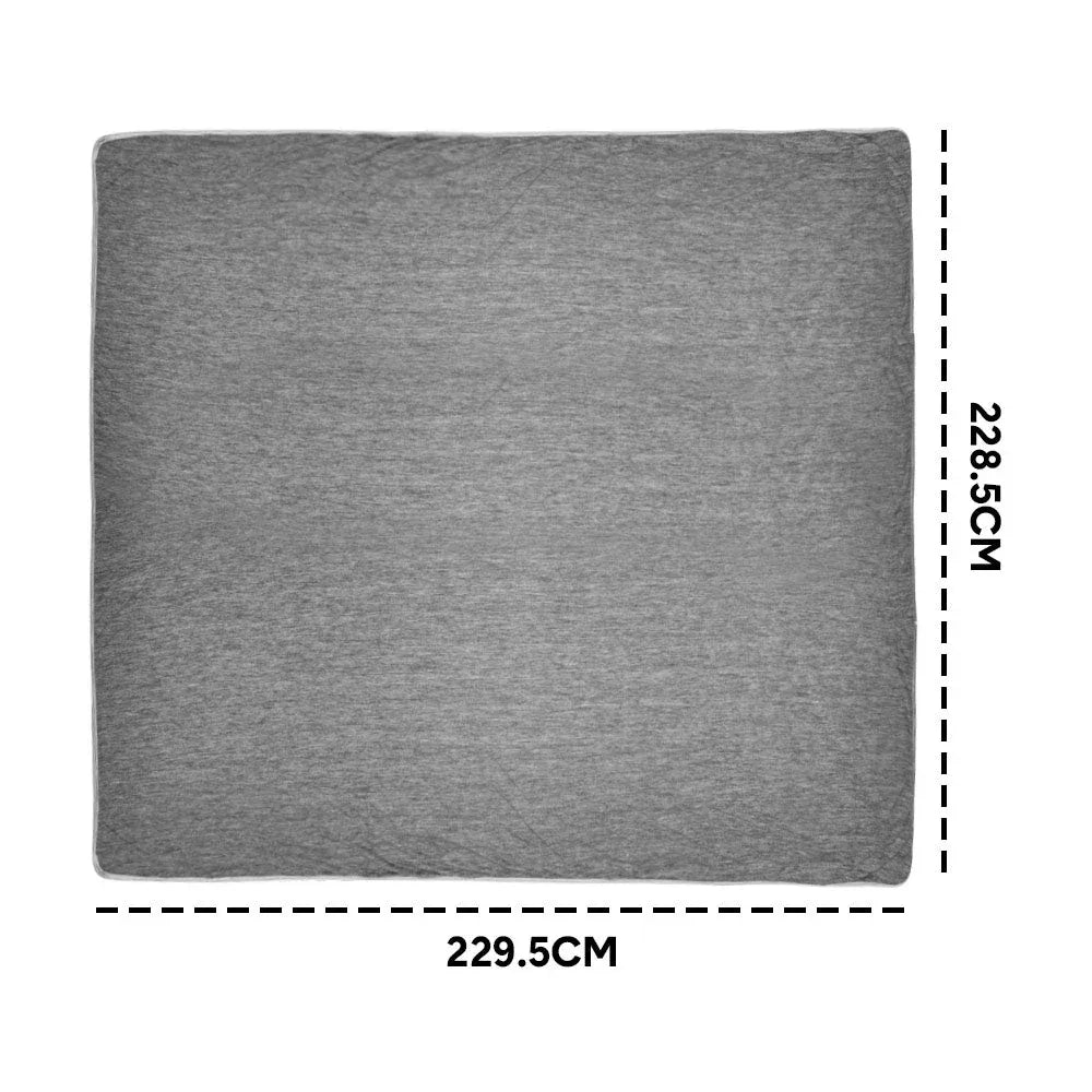 Premium Summer Cooling Blanket – Grey 229 x 228cm, Arc-Chill Fibres