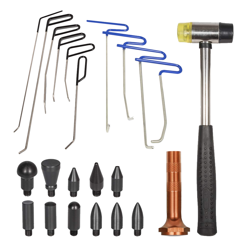 Premium 23 Piece PDR Paintless Dent Repair Rod Tool Kit