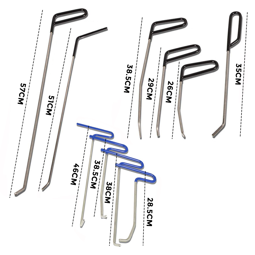 Premium 23 Piece PDR Paintless Dent Repair Rod Tool Kit