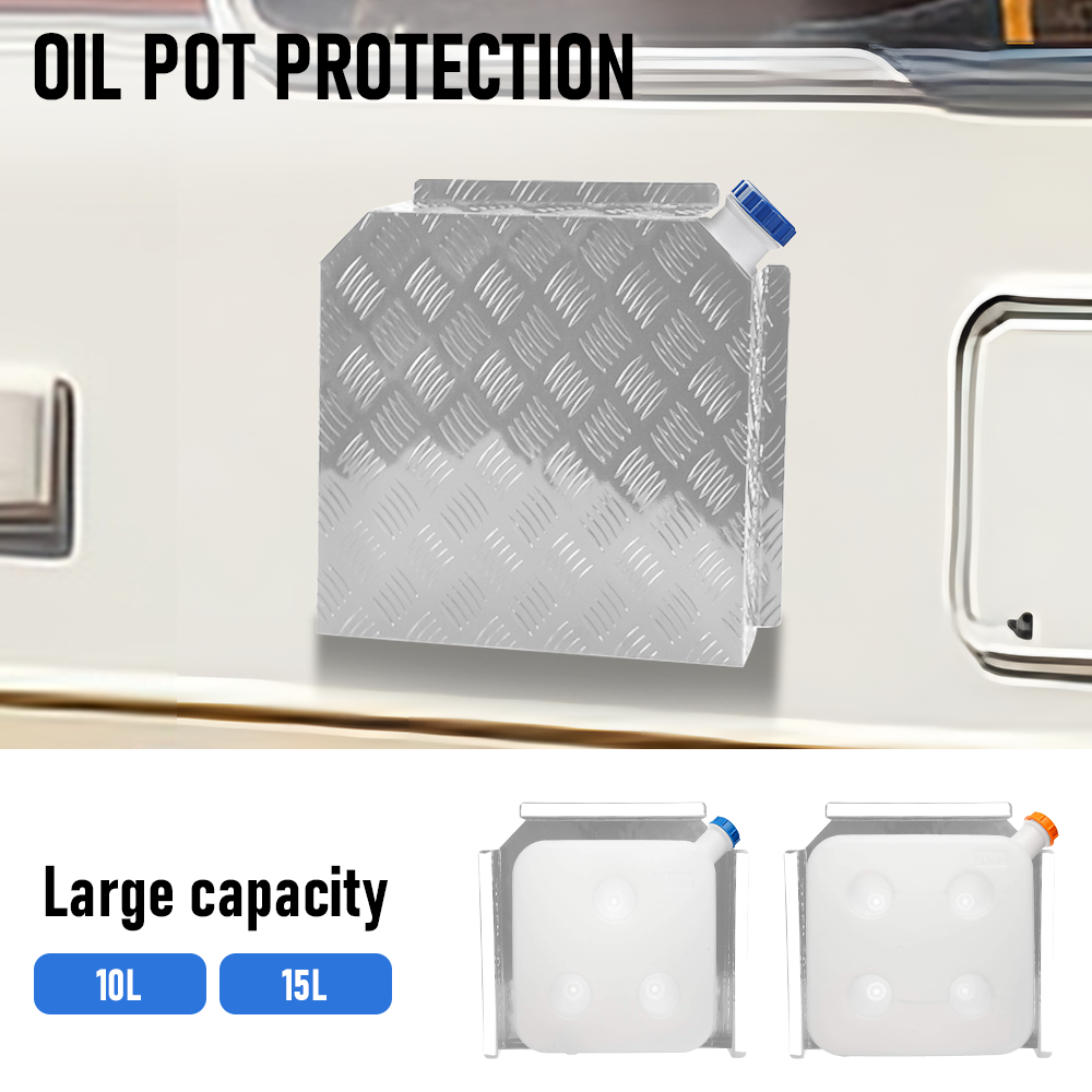 Premium Aluminium Diesel Heater Tank Cover - Silver, 10L/15L