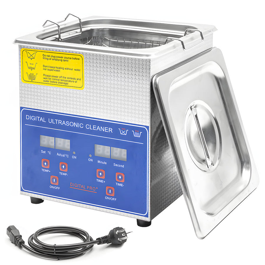 Premium 2L Stainless Steel Ultrasonic Cleaner with Digital Timer and Heater