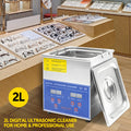 Premium 2L Stainless Steel Ultrasonic Cleaner with Digital Timer and Heater
