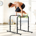 Premium Black Adjustable Dip Bars Set with 200kg Capacity
