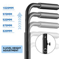 Premium Black Adjustable Dip Bars Set with 200kg Capacity