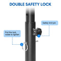 Premium Black Adjustable Dip Bars Set with 200kg Capacity
