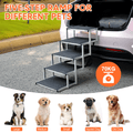 Premium Folding 5-Step Dog Stair Aluminium Ramp - 70kg Load