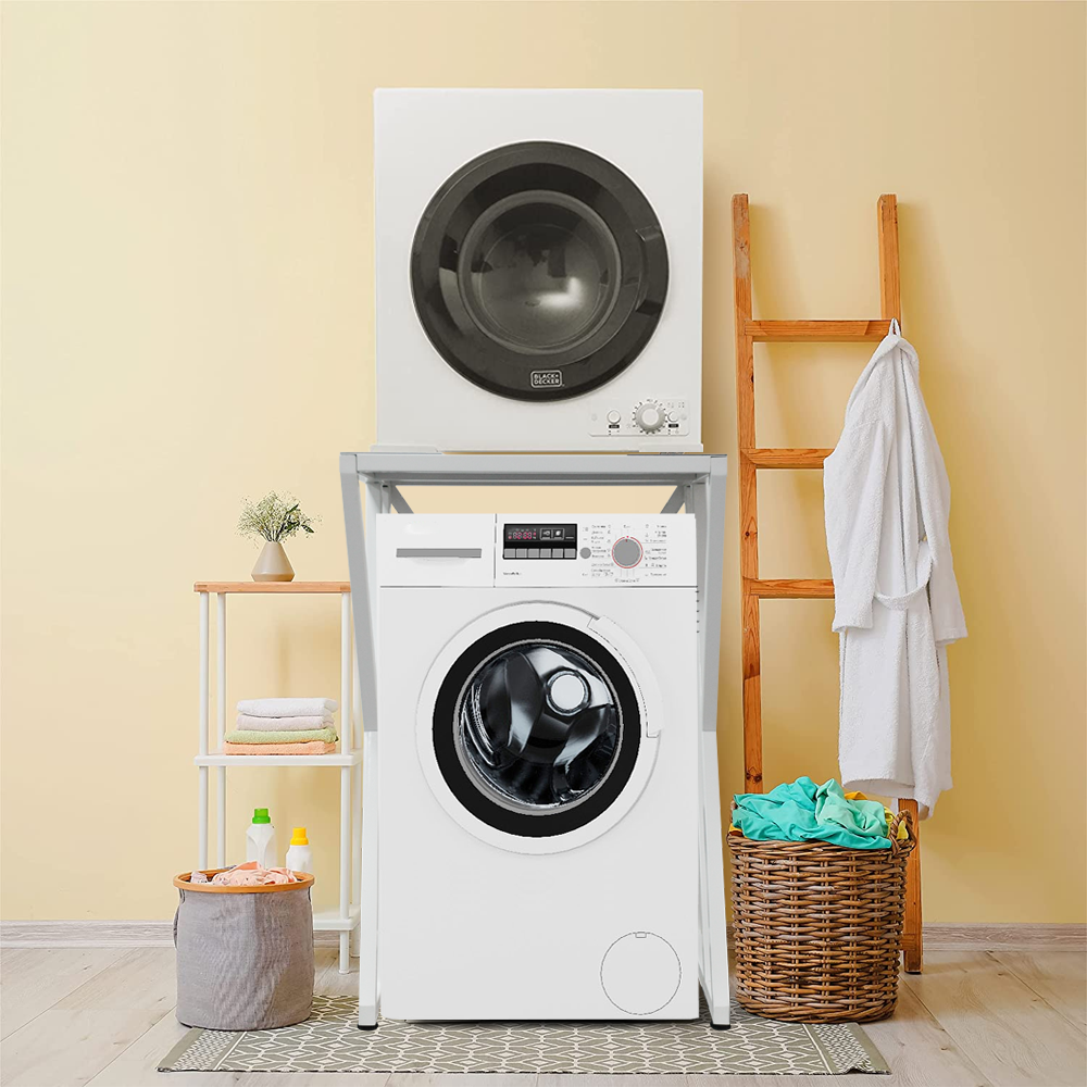 Premium Dryer Stand – White 100kg for Front Loading Washing Machine
