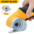 Premium Cordless Electric Scissors – Yellow 4.2V Rechargeable Cutter with Safety Lock