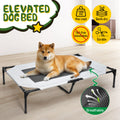 Premium Raised Dog Bed Large with Breathable Mesh - 123 x 80 x 22cm