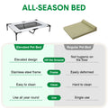 Premium Raised Dog Bed Large with Breathable Mesh - 123 x 80 x 22cm