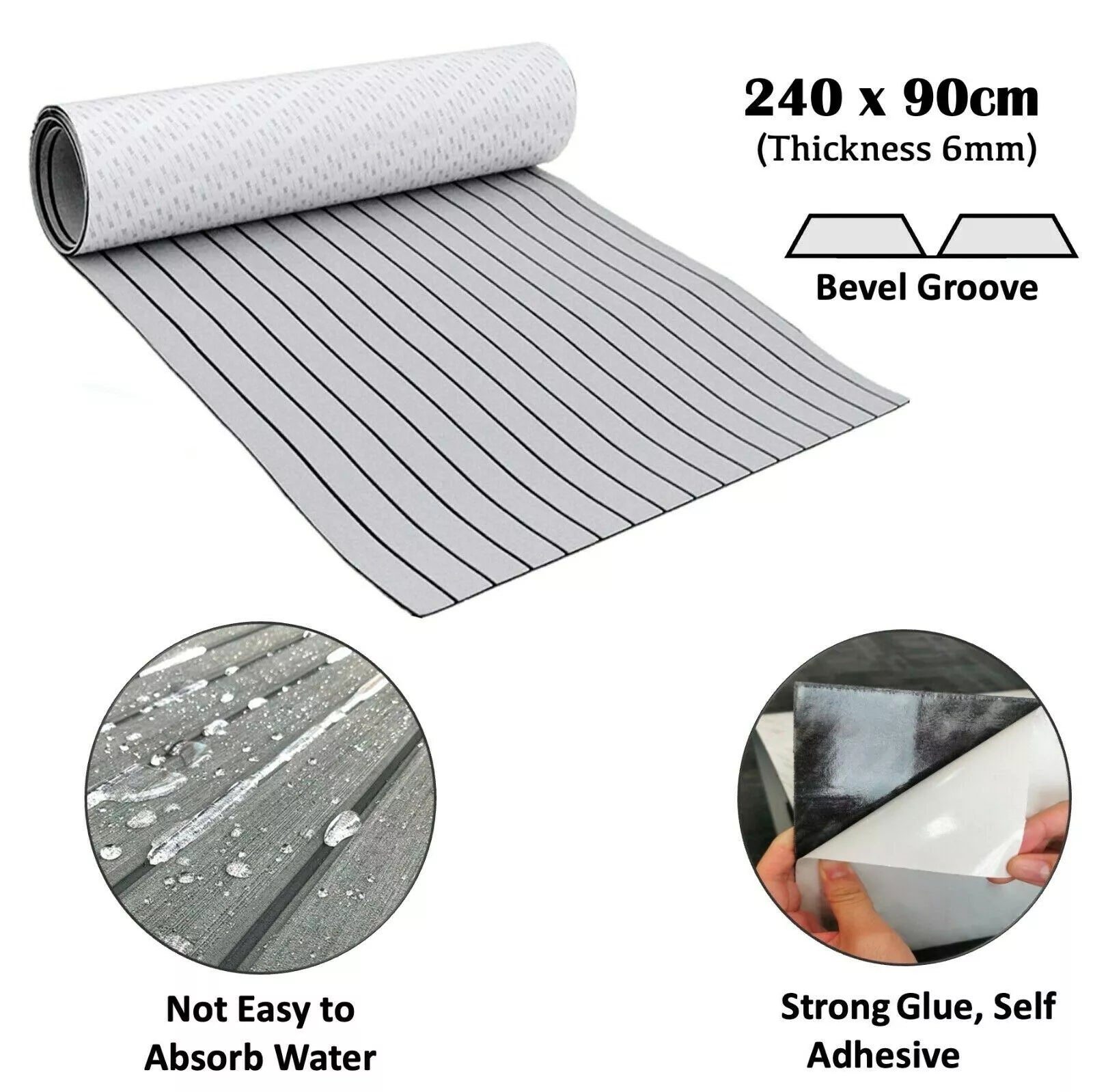 Premium EVA Boat Flooring Mat - 240 x 90cm