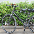 Premium Black 3-in-1 Kids Front Bike Seat with Handlebar & Foot Pedal
