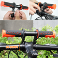 Premium Black 3-in-1 Kids Front Bike Seat with Handlebar & Foot Pedal
