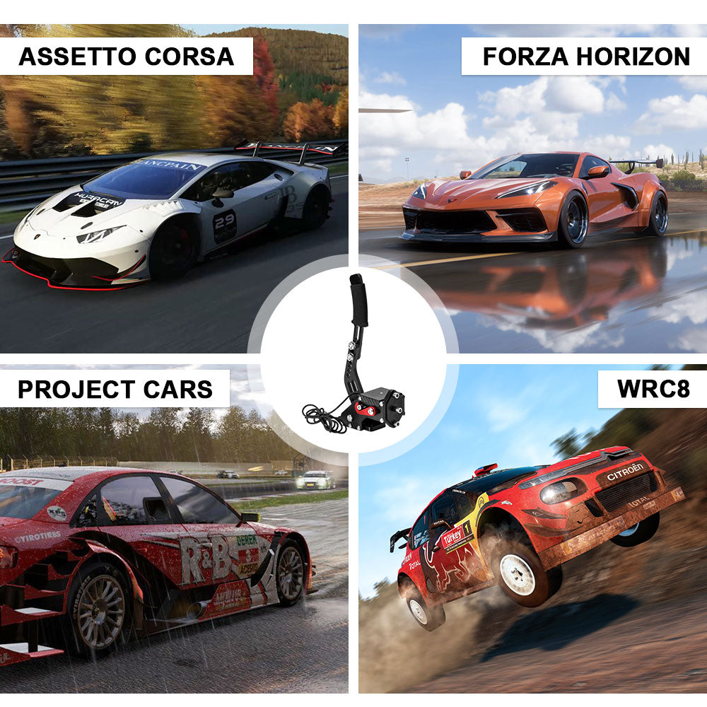 PC USB SIM Racing Handbrake Adjustable Aluminium Alloy Plug and Play Controller