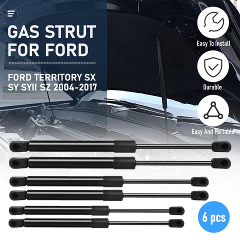 Premium 6 Piece Ford Territory SX SY Gas Struts Kit 2004-2011