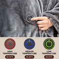Premium USB Heated Blanket Shawl – Grey 150 x 80cm, 3 Heat Settings