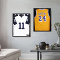 Premium Black Lockable Jersey Display Frame with UV Protection Acrylic