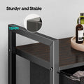 Premium Laundry Hamper – Black/Rustic Brown with MDF Shelf & 2 Pull-Out Bags