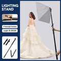 Premium Black 3M Telescopic Boom Pole Light and Microphone Stand