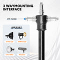 Premium Black 3M Telescopic Boom Pole Light and Microphone Stand