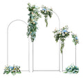 Premium White Metal Arch Backdrop Stand Set – 3 Pack 6FT/5FT/4FT
